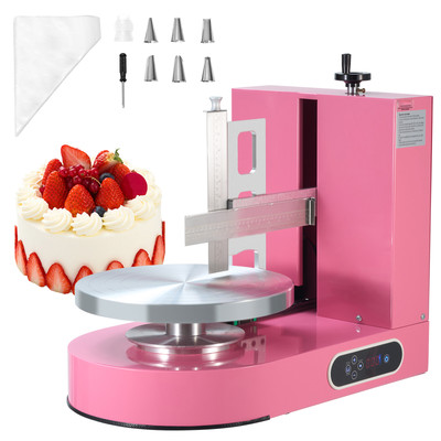 6-14'' Cake Cream Decorating Machine Cake Spreading Frosting Smearing Machine