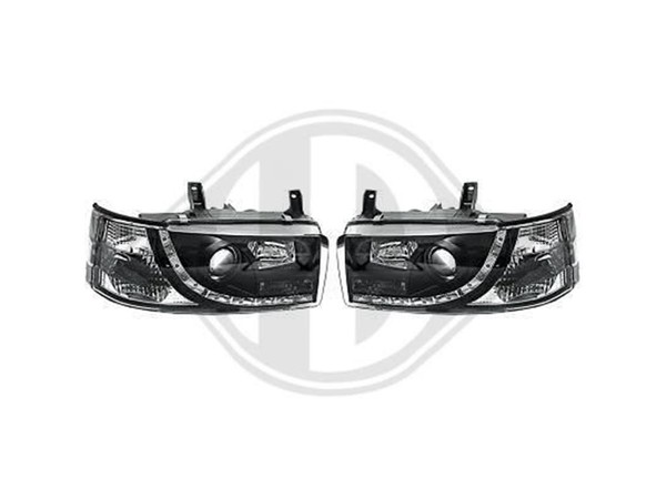 Designsatz Scheinwerfer Klarglas/Schwarz FüR VW T4 1990-2003-image