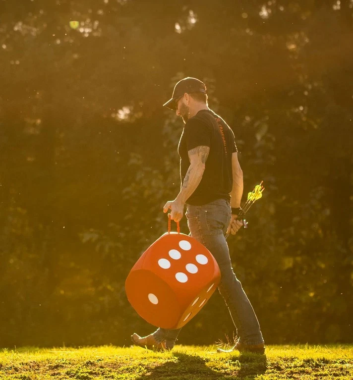 Morrell Big High Roller Foam Target 6 lados 21 Bullseyes 16" x 16" x 16" - Imagem 3 de 4