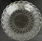 1930s Indiana Clear Depression Glass Pretzel Pattern Flat Soup / Salad Bowl