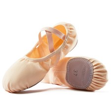 Dance Women's Ballet Shoes Stretch Canvas Dance Slippers Split Sole for Girls...