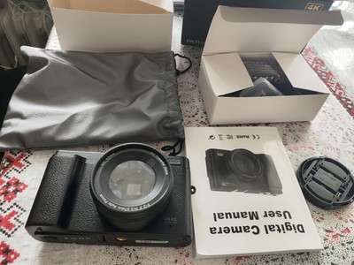 Digital Camera, 4K UHD Photo Camera, Autofocus with 32G Card, 48MP Vlogging