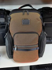 NEW Tumi ALPHA BRAVO NAVIGATION Ballistic Nylon 16.0” Backpack - RED LIME WEAVE