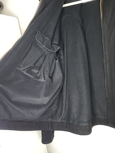 Men's Weatherby Performance Outerwear Black Wool Jacket XL/XXL - Picture 10 of 21