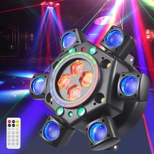 6 Arms Moving Head Light RGBW Beam Laser Disco Ball Light DJ Stage Lighting DMX