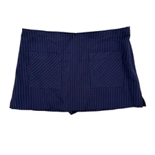 Urban Outfitters Skort Womens Large Pinstripe Pockets Lined Shorts Workwear NWT