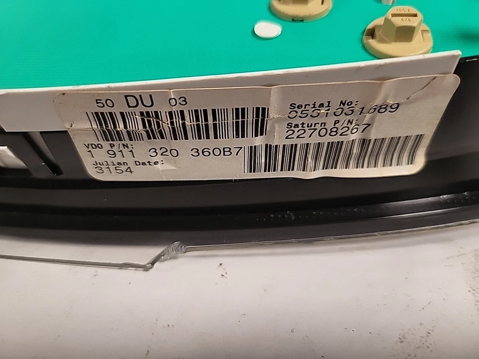 2003-2004 Saturn Ion Speedometer Instrument Cluster Gauges 22708266 HNCJ4 B1 Foto 4 de 4