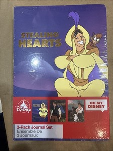 Disney Store 3-Pack Journal Set Stealing Hearts Brand New and Sealed