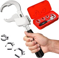 Bathroom Wrench Adjustable Double-Ended Wrench Multi-Functional Heads