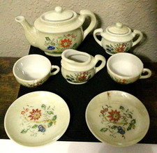 Vintage Lusterware Children's Mini Tea Set, Made in Japan