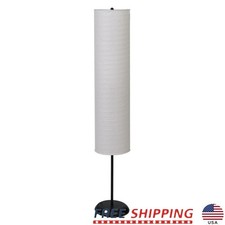 Bohemian Collapsible Floor Lamp Rice Paper Shade Energy Efficient Indoor Light