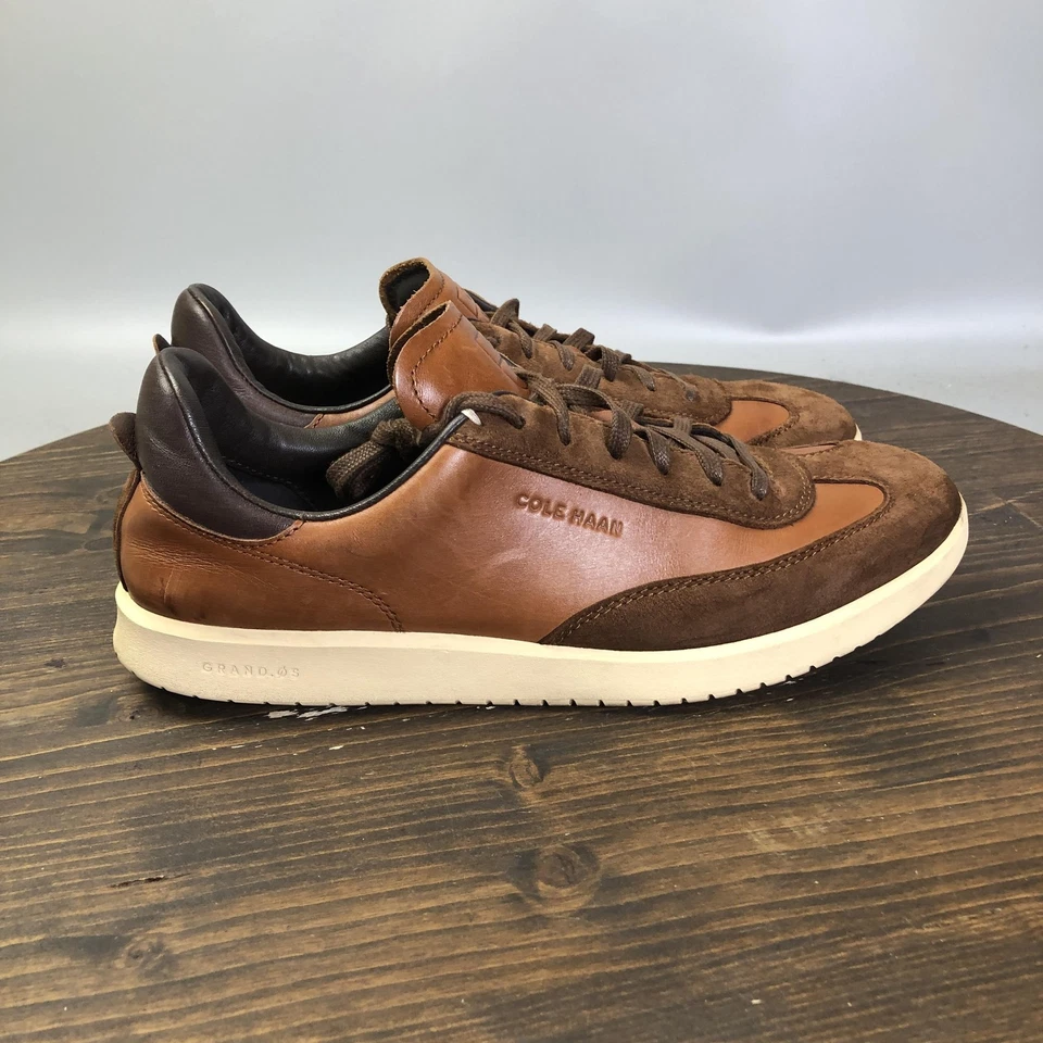 Cole Haan Zapatos Para Hombre Talla 9.5 Marrón GrandPro Cuero Gamuza Tenis C29166 Foto 4 de 4