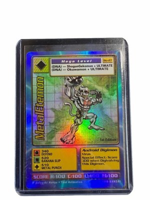 1999 Digimon Metaletemon Bo-27 Foil Holo Bandai 1st Edition
