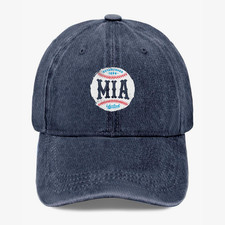 Vintage MIA Baseball Dad Hat Distressed Washed Cotton Adjustable Casual Cap