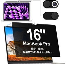 Magnetic Privacy Screen for MacBook Pro 16 Inch 2021-2026, M1, M2, M3, M4, M...