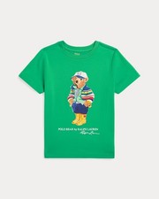 NWT Polo Ralph Lauren Boys Polo Bear Cotton Jersey T-shirt Green 5