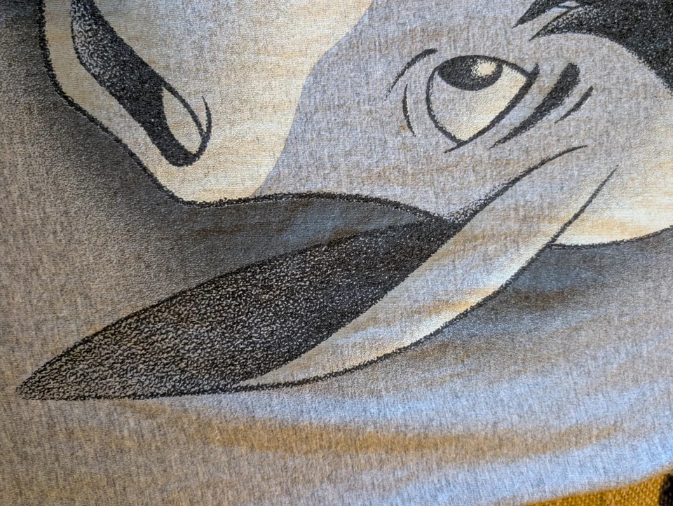 Camiseta Vintage Años 90 Disney Pooh Eeyore Big Face EE. UU. 23x26 XL ETIQUETA ROJA Mickey INC Foto 4 de 4