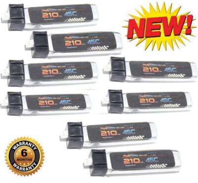 PowerHobby 1S 3.7V 210Mah 45C Lipo Battery (8) : HobbyZone Duet