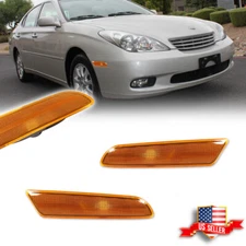 2x Amber Lens Front Side Marker Lights Kit For 02-03 Lexus ES300 & 04-06 ES330