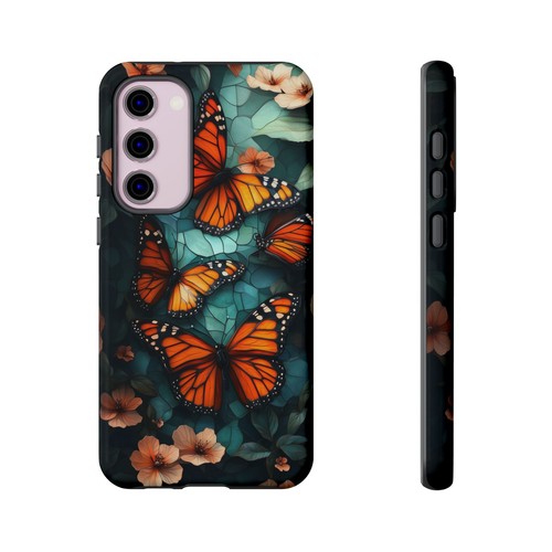 Monarch Butterfly Stained Glass - Phone Ink Cover Case for iPhone, Galaxy, Pixel - 第 234/281 張圖片