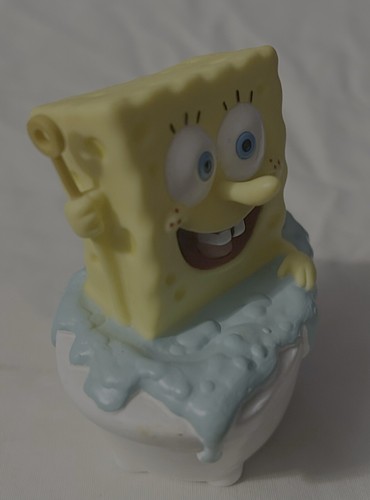 statuina giocattolo vintage 2002 spongebob squarepants bubble bagno bottiglia topper - Foto 3 di 5
