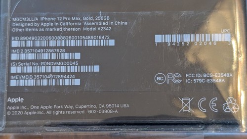 Apple iPhone 12 Pro Max - 256GB - Gold - Cricket Wireless Only - Picture 4 of 8