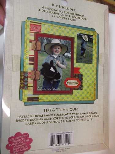 Memory Boutique Ornamental Hardware Kit NIP! Scrapbooking Crafts Cards & More! - Picture 6 of 10