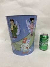 Futurama Tin  Trash Can with Bender, Fry, Dr....