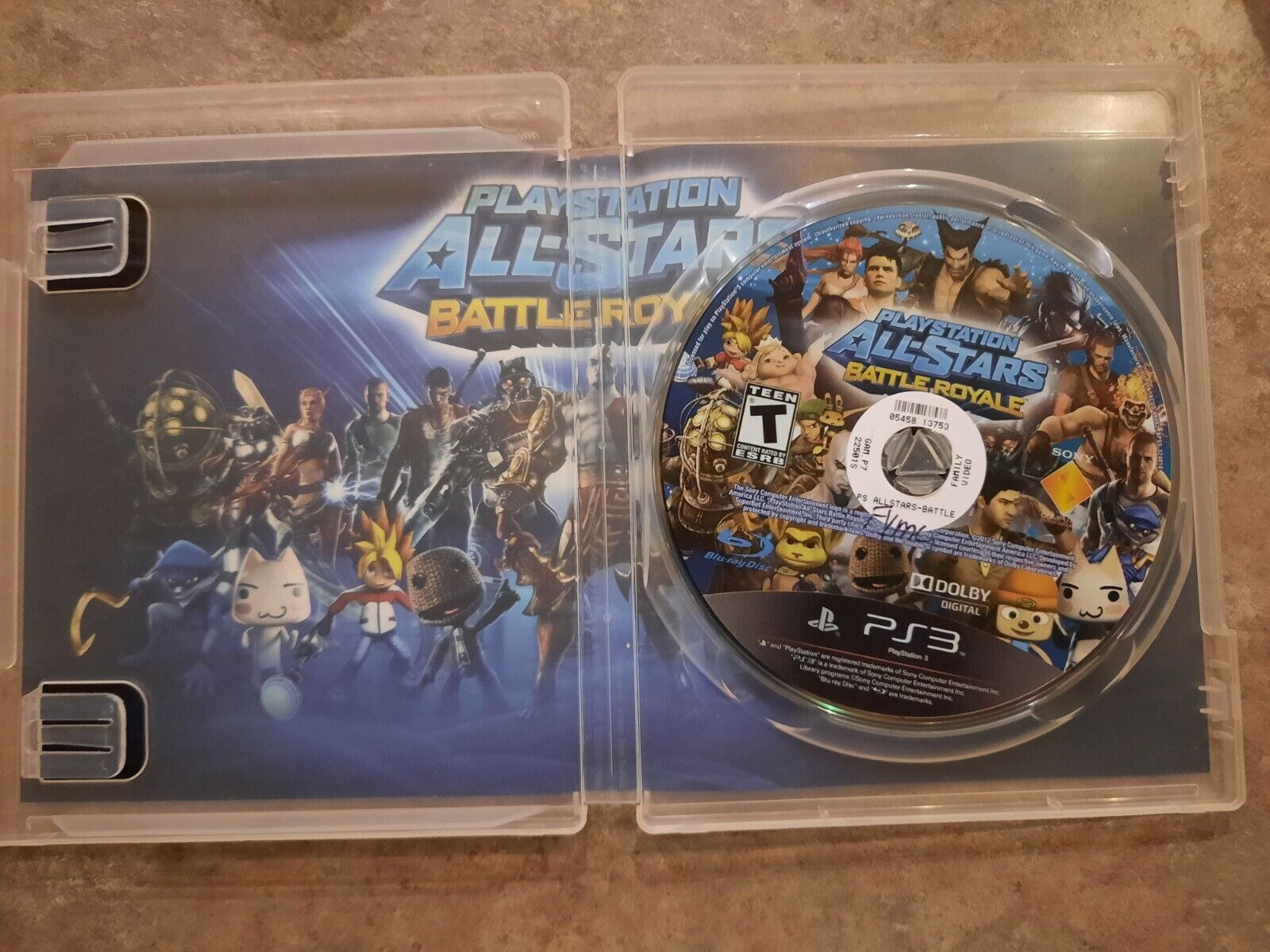 Playstation All-Stars Battle Royale (PS3, Sony PlayStation 3) CIB/ No  Manual 711719984726