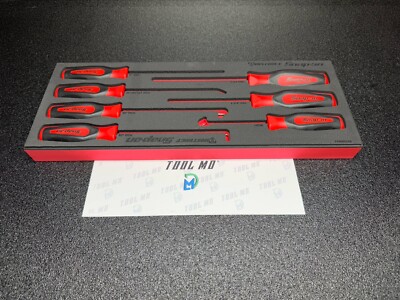 Snap-on Tools NEW 7-Piece RED Soft Grip Heavy-Duty Pick Foam Set