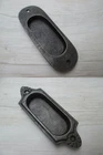 CAST IRON VINTAGE RECESSED PULL DOOR HANDLE FLUSH INSET DOOR HANDLE SLIDING