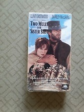 "TWO MULES FOR SISTER SARA"CLINT EASTWOOD,SHIRLEY MACLAINE.VHS SEALED 1969 NEW 