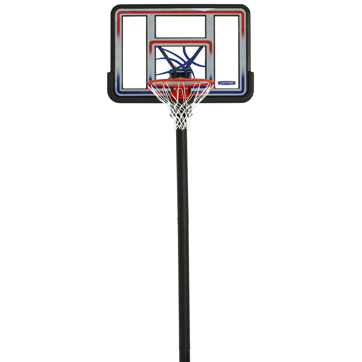 44" In Ground Basketball Backboard Hoop System Shatterproof Adjustable  Height | eBay