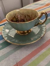 Ainsley England Vintage Bone China Tea Cup And Saucer