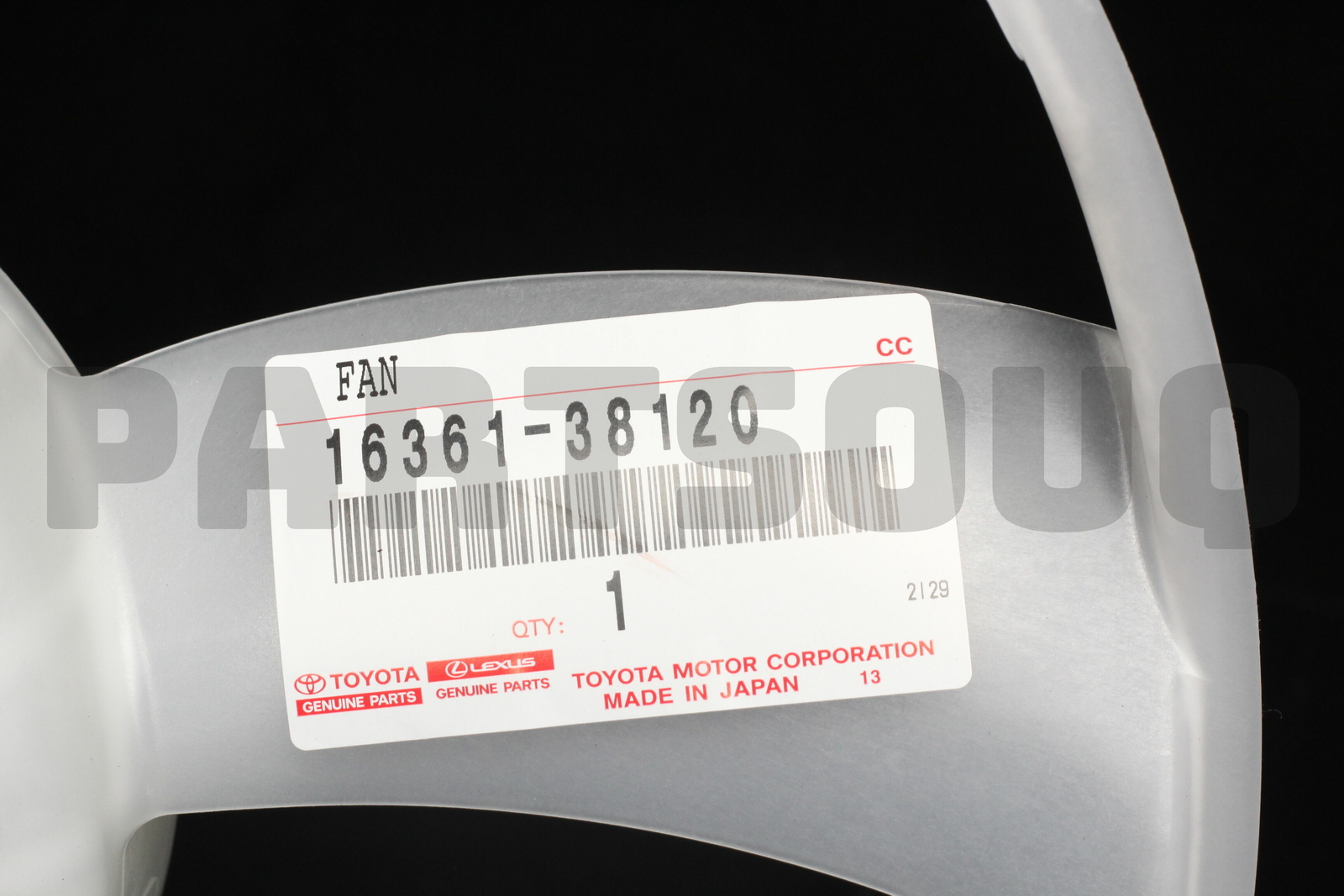 1636138120 Genuine Toyota FAN, NO.2 16361-38120 | eBay