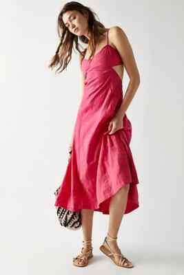 free people inma midi dress Free People Inma Midi Dress L 10 Women's Casual Sleeveless Flared Long NEW  39187