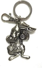 *NEW* Disney Alice Through the Looking Glass: Rabbit Pewter Key Ring