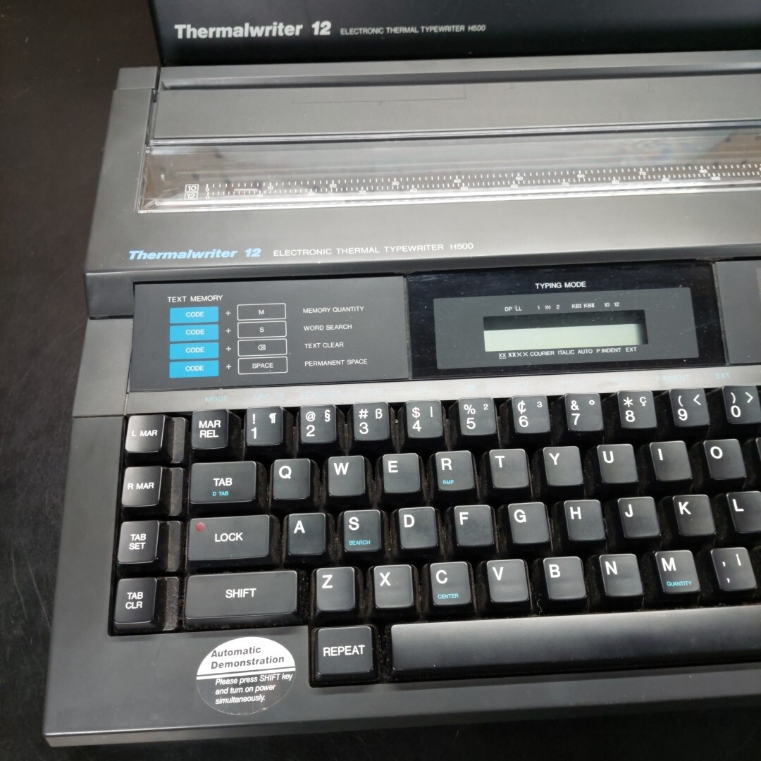 Panasonic Electronic Typewriter Thermal writer 12 H500 PARTS OR