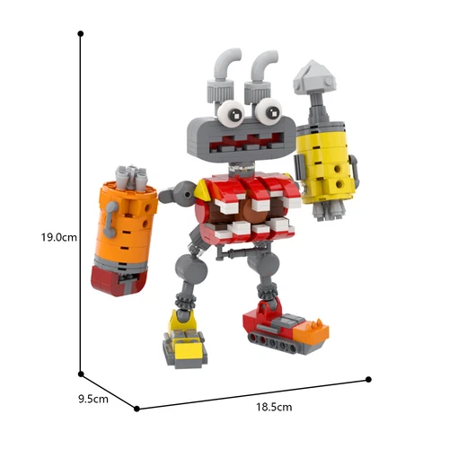 New Wubbox Monster Action Figure Building Blocks Set Red Robot Model Bricks Toy - Picture 2 of 7