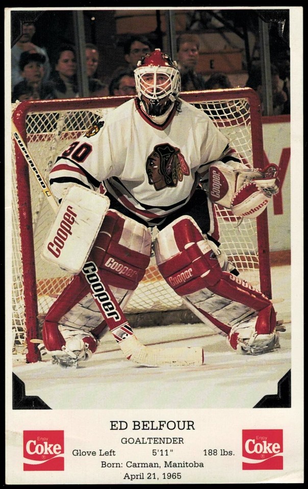 CHICAGO BLACKHAWKS Hall of Fame BOBBY HULL and ED BELFOUR eBay