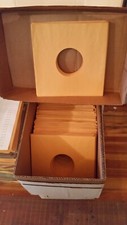 100 Early 78 rpm record sleeves, white or green or mixed, pre-used