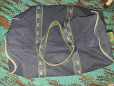 VTG GOLDMAN SACHS Banker Bag Canvas Gym Duffle 19x10" No Crossbody Strap