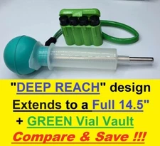 CS1-V 14" Gold Prospecting Crevice Sniping Bulb Suction Tool Tether DEEP REACH
