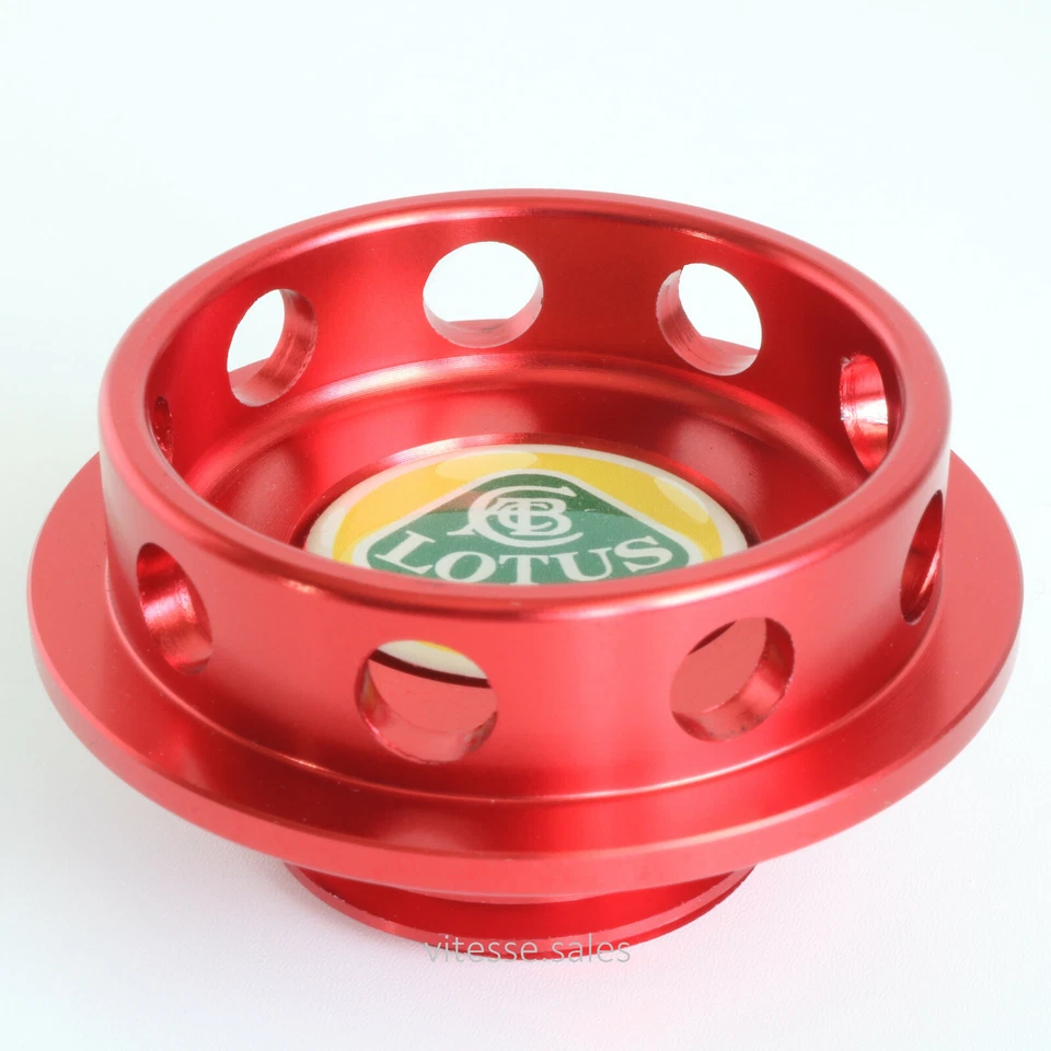 Tapón de llenado de aceite para motor Lotus Elise Lotus Exige Rover 1.8 K 50g Aluminio Rojo - Imagen 3 de 4