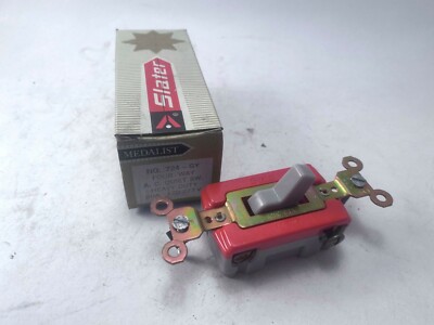 Slater Medalist 724-GR Four Way A.C. Quiet Switch, Grey, New