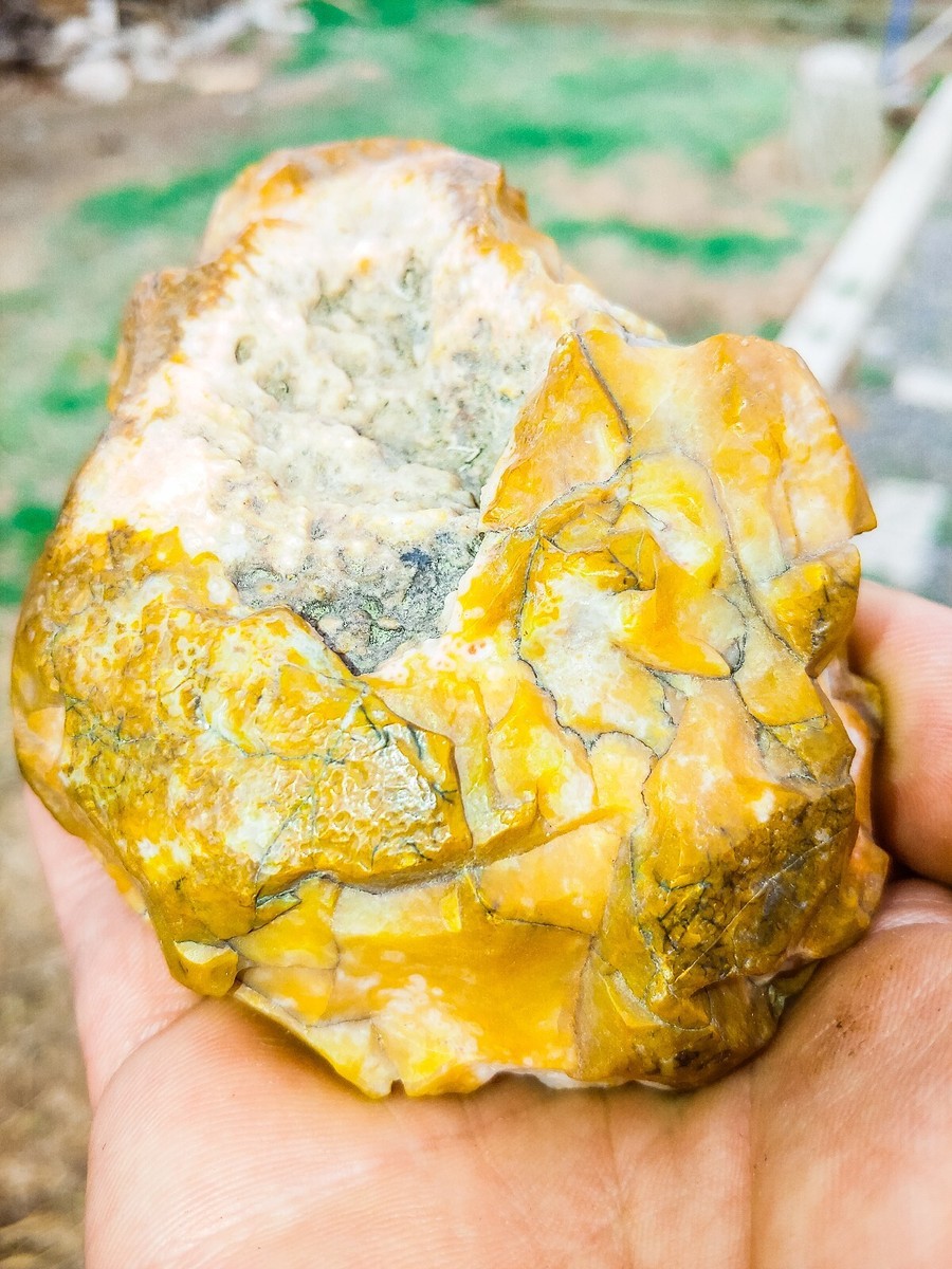 Rough Jasper/Agate - white, yellow, orange - 446 grams | eBay