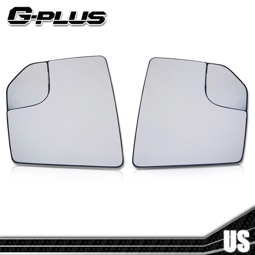 Fit For 2015-2020 Ford F-150 Pickup View Manual Mirror Glass W/ Spotter LH & RH