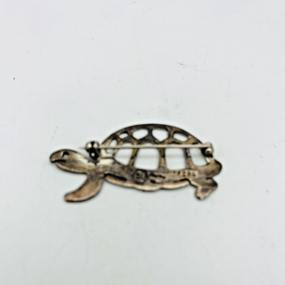 Broche épingle Tortue Vintage, Argent Sterling 925, Poinçon Mexique