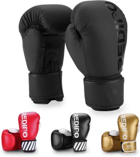 Premium Leather Boxing Gloves 8oz for Men & Women - Perfect for Muay Thai - Picture 3 of 9