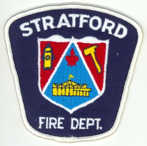 Patch uniforme/épaule vintage service d'incendie de Stratford Ontario, Canada #2 - Photo 1 sur 1